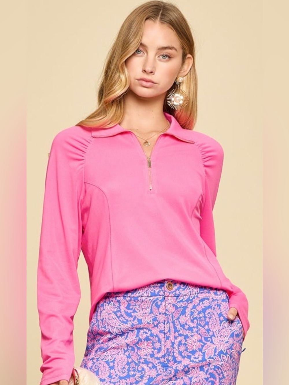 Dear Scarlett Marina Half Zip Pullover